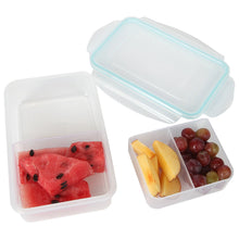 Load image into Gallery viewer, Persik Premium Leak Proof Lunch Box Containers - 27 oz. (800 ml), Bento Meal Prep Containers BPA free, with 3 Divided Removable Compartment Portion Control, for Kids &amp; Adults
