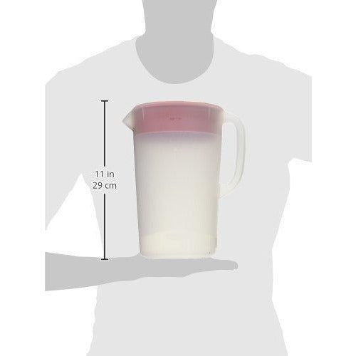 Rubbermaid, 2 Quart, 1 Pack, Red, Plastic Simply Pour Pitcher with