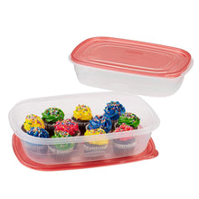 Load image into Gallery viewer, Rubbermaid TakeAlongs Square Food Storage Container, Divided, Single
