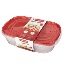Load image into Gallery viewer, Rubbermaid TakeAlongs Square Food Storage Container, Divided, Single
