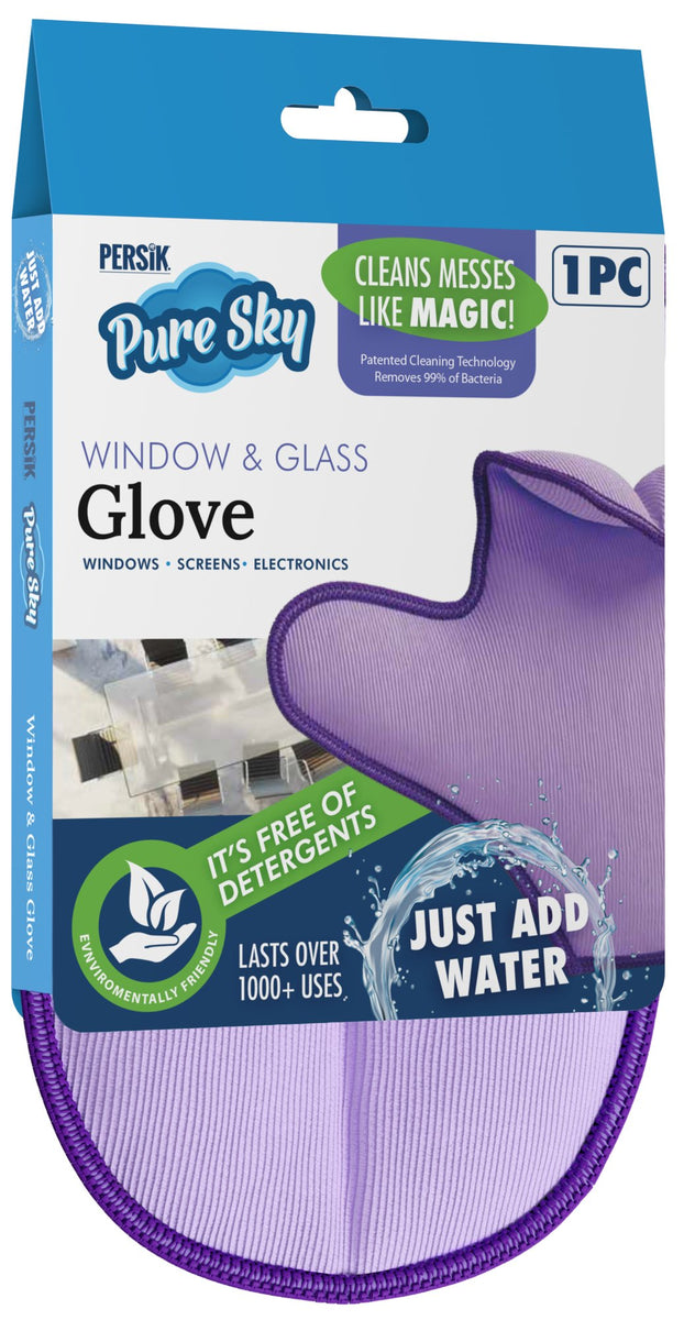 Pure-Sky Window Glass Cleaning Cloth - JUST ADD Water No Detergents Needed  Streak Free Magic Ultra Microfiber Window Polishing Towel - for Windows,  Glass, Mirror and Screen - Leaves no Wiping Marks 