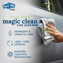 Load image into Gallery viewer, Pure-Sky 4-Piece Microfiber Towels for Cars Cleaning Kit – Includes, Interior, Body & Windows Towel
