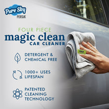 Load image into Gallery viewer, Pure-Sky 4-Piece Microfiber Towels for Cars Cleaning Kit – Includes, Interior, Body &amp; Windows Towel
