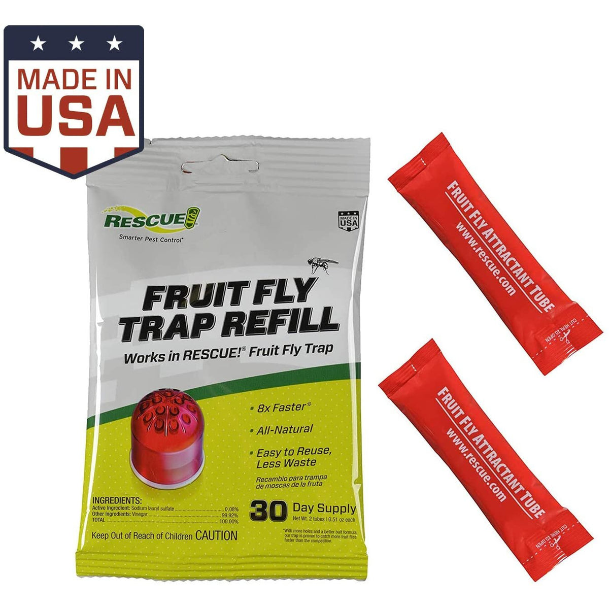 RESCUE! Fruit Fly Trap Bait Refill – 30 Day Supply