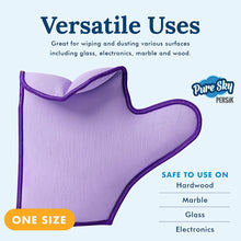 Load image into Gallery viewer, Pure-Sky Glass Cleaning Cloth Glove – Includes 2 Gloves (1) for Glass & Multipurpose (2) for Window, Glass & Mirrors - Streak Free