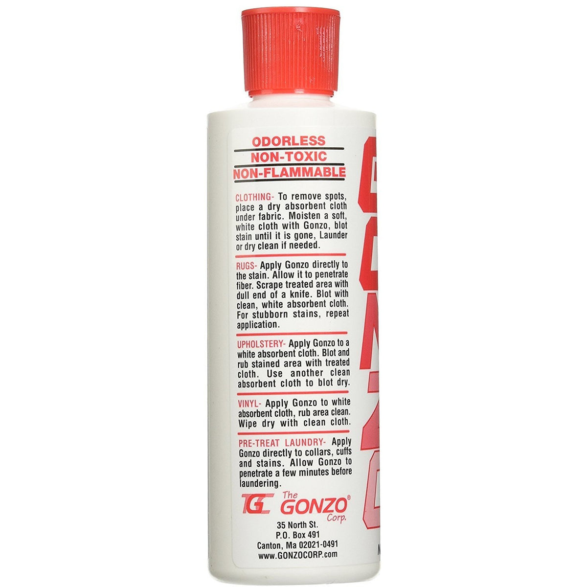 Gonzo Stain Remover 8 fl oz 12 Pack Persik brand