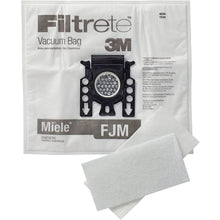 Load image into Gallery viewer, Filtrete Miele FJM Synthetic Vacuum Bag, 6.2" x 3.2" x 8.2", White
