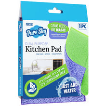 Load image into Gallery viewer, Pure-Sky Kitchen Cleaning Scrubbing Pads  - For Stubborn Stains Around Sinks, Stovetop, Countertop – Removing Grease with Water