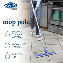 Load image into Gallery viewer, Pure-Sky Ultra Microfiber Floor Mop - Telescopic Extension Pole – Light Weight - Strong Durable Aluminum Handle - Duo-Safety Locking Device
