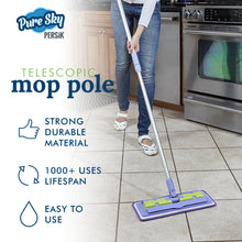 Load image into Gallery viewer, Pure-Sky Ultra Microfiber Floor Mop - Telescopic Extension Pole – Light Weight - Strong Durable Aluminum Handle - Duo-Safety Locking Device
