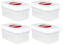 Load image into Gallery viewer, Persik Persik Premium Airtight 0.5 Quart Rectangle Storage Container - 4 Pack
