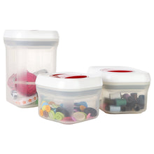 Load image into Gallery viewer, PERSIK PremiumSPIN & LOCK Airtight Sealed 0.34 Quart Square Container for...