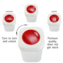 Load image into Gallery viewer, PERSIK Premium *SPIN & LOCK* Airtight Sealed Food Storage Containers - Stackable Plastic Canisters Foodsaver and Organization - 5 Piece Set