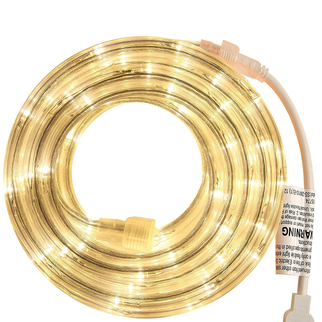 Warm White 18 Feet LED  Rope Light for Indoor and Outdoor use