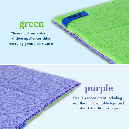 Pure-Sky Kitchen Cleaning Scrubbing Pads  - For Stubborn Stains Around Sinks, Stovetop, Countertop – Removing Grease with Water