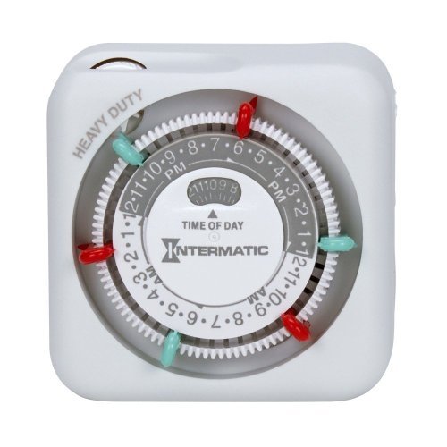 Intermatic TN311 15 Amp Heavy Duty Grounded Timer - with Extra Replacement Tr...