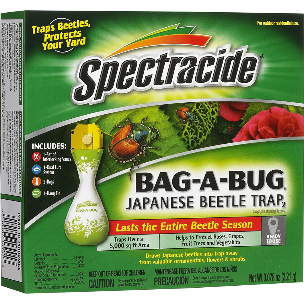 Spectracide Bag-A-Bug Japanese Beetle Trap2, 1-Count, 12-Pack
