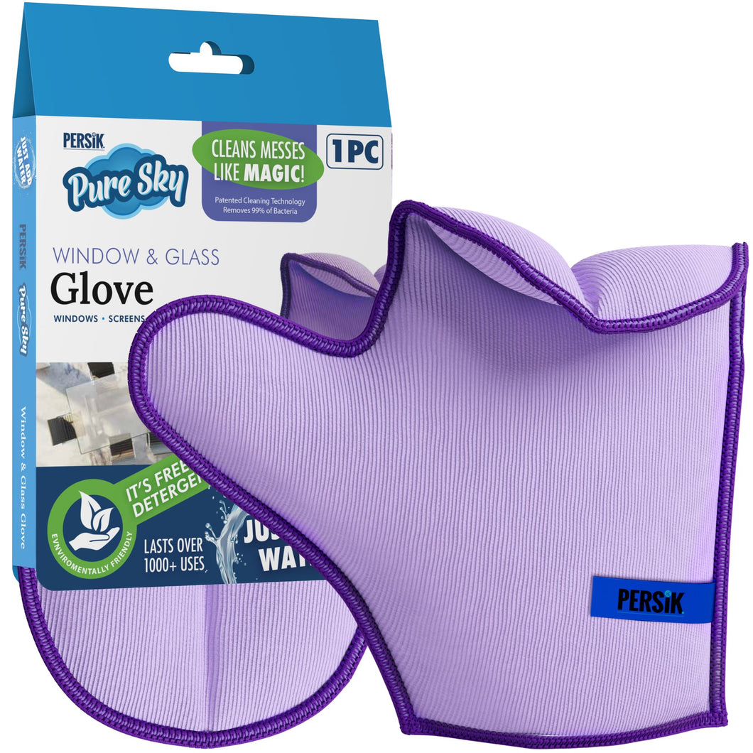 Pure-Sky Window Glass Cleaning Glove - Streak Free Magic - Leaves no Wiping Marks