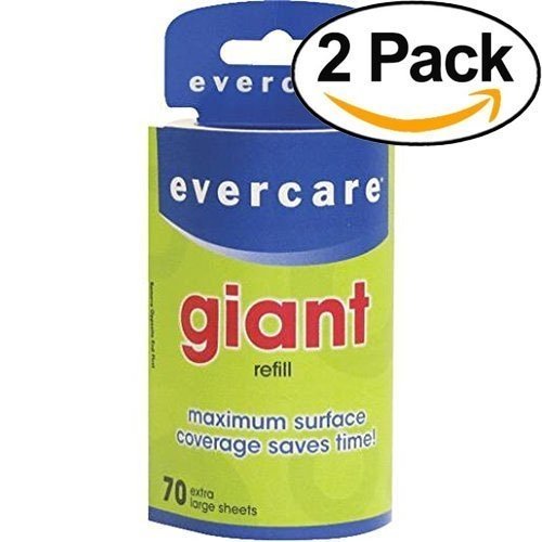 Evercare Giant Lint Roller Refill, 70 Sheets