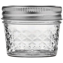 Load image into Gallery viewer, Canning Jar Bundle 3 Items = 2 Packs Ball 4-Ounce Quilted Crystal Jelly Jars with Lids and Bands, Set of 12 (Total 24 Jars) + Dissolvable Labels (Set Of 60)
