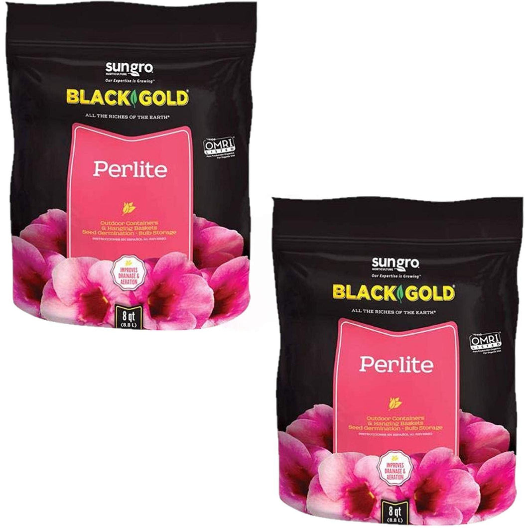Sun Gro Horticulture SUNGRO Horticulture 1490102.Q08P Black Gold Perlite, 8 Quart