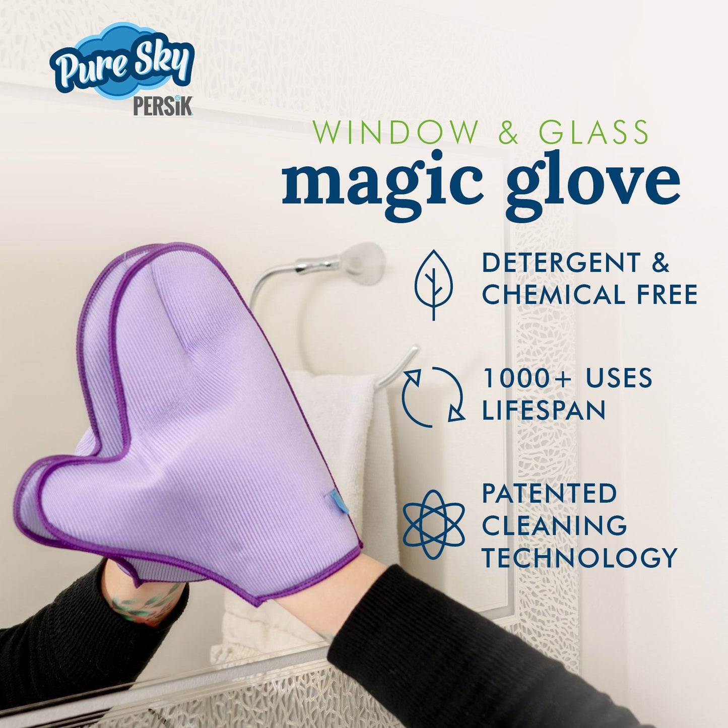 Pure-Sky Window Glass Cleaning Glove - window cleaning glove -window cleaning glove