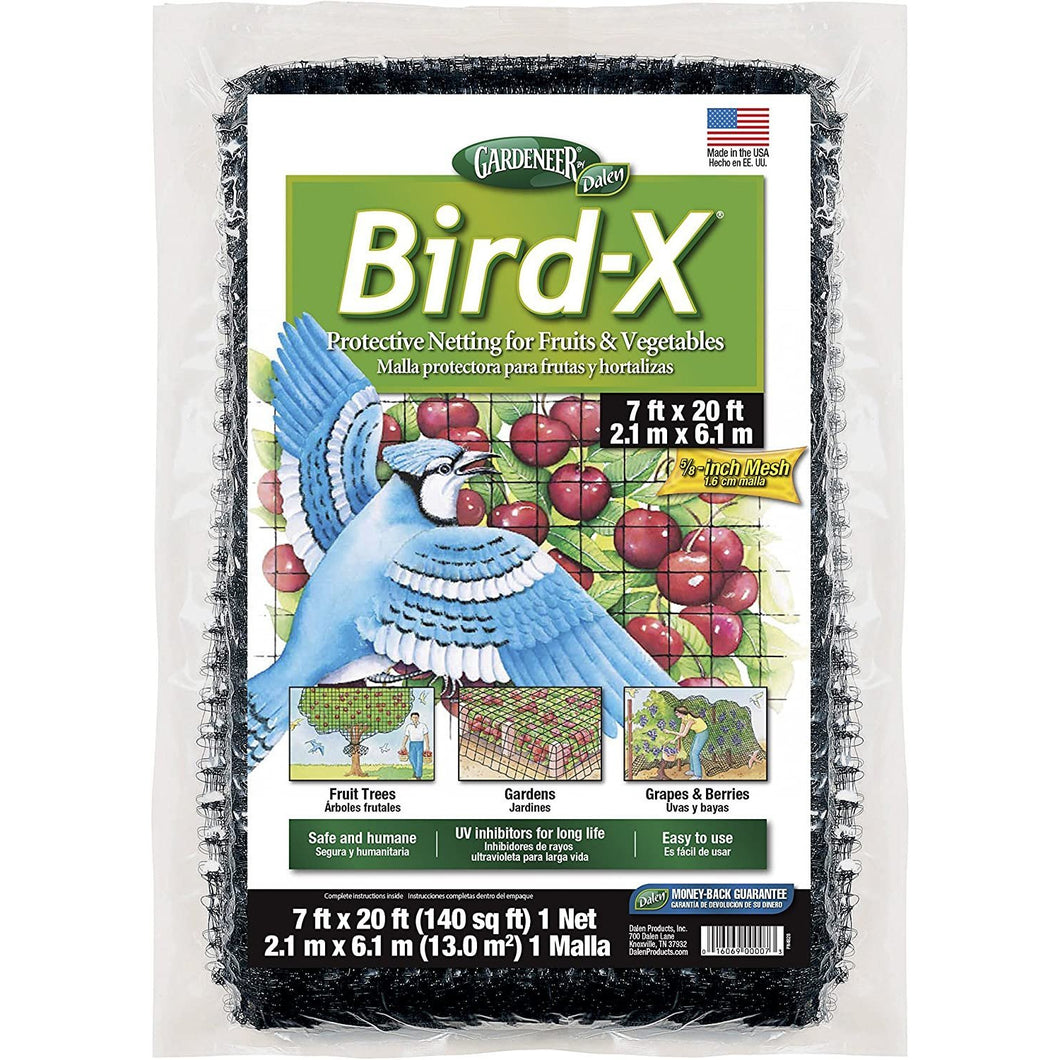 Dalen 100055855 016069000073 Gardeneer by Bird-X Protective Netting 7' x 20' (1 Pack), 1Pack