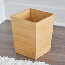 Load image into Gallery viewer, InterDesign Formbu Wastebasket – Home or Office Trash Can, Bamboo
