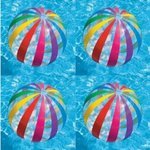 Jumbo Inflatable Big Panel Colorful Giant Beach Ball (Set of 4) | 59065EP