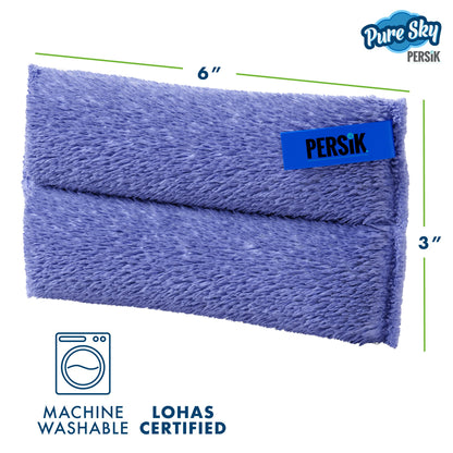 Pure-Sky Ultra-Microfiber Cleaning Cloth - Includes Window &amp; Glass Towel Streak Free + Dusting  Glove +  Sponge
