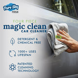 Pure-Sky 4-Piece Microfiber Towels for Cars Cleaning Kit – Includes, Interior, Body & Windows Towel