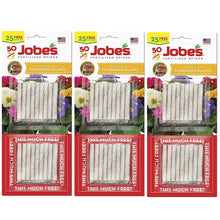 Load image into Gallery viewer, Jobe&#39;s 05231T Flowering Plant Fertilizer Spikes 10-10-4, 3 Pack Multicolor
