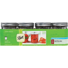 Load image into Gallery viewer, Ball Jar GL56748120X9 Wide Mouth Pint and Half Jars with Lids and Bands, Set of 9, WM Pint &amp; Half Clear
