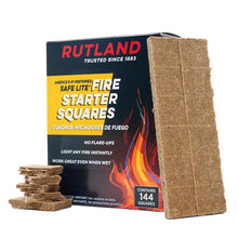 Load image into Gallery viewer, Rutland 50B Safe Lite Fire Starter Squares, 144 Squares
