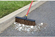Load image into Gallery viewer, Quickie Bulldozer 18-Inch Palmyra Push Broom, Rough Surface Cleaning, Push Broom Cleaning Sweeps Stones, Rubble, Wood Shavings
