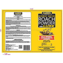 Load image into Gallery viewer, HARRIS Boric Acid Roach and Silverfish Killer Powder w/Lure (16oz)
