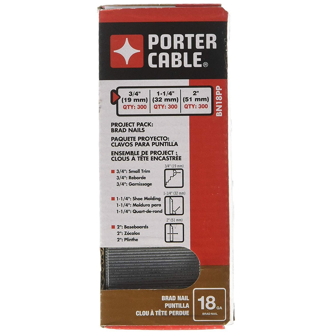 PORTER-CABLE BN18PP 18 Gauge Brad Nail Project Pack