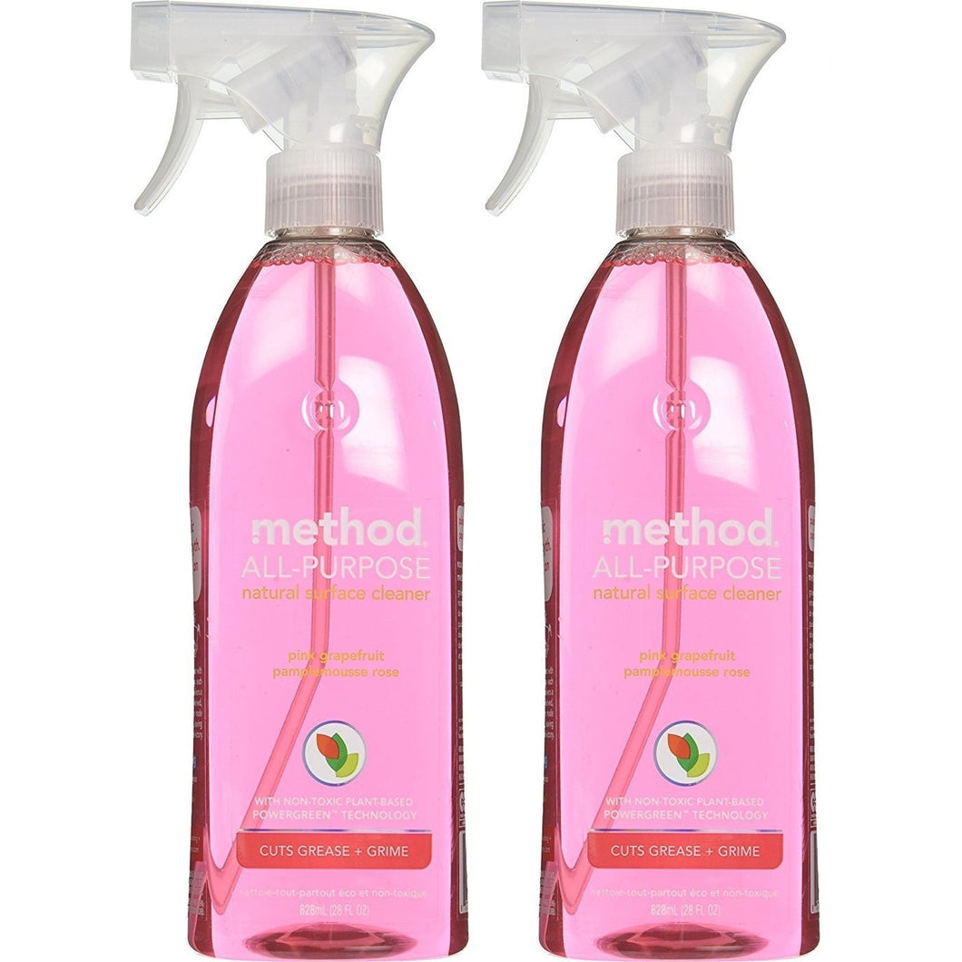 Method All Purpose Natural Surface Cleaner Pink Grapefruit 28 oz - 2 Pack