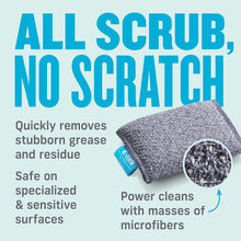 Load image into Gallery viewer, E-Cloth Non-Scratch Scrubbing Pads, Premium Microfiber Dish Scrubber and Kitchen Sponge, Great Grill Cleaner and Cast Iron Scrubber, Washable and Reusable, 100 Wash Guarantee, 2 Pack
