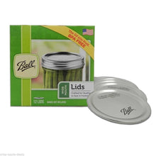 Load image into Gallery viewer, Ball Wide Mason Jar Canning Lids 6 dozen or 72 lids total
