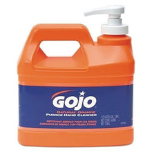 Load image into Gallery viewer, GOJO NATURAL ORANGE Pumice Industrial Hand Cleaner, 1/2 Gallon Quick Acting Lotion Hand Cleaner with Pumice Pump Bottle – 0958-04
