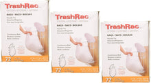 Load image into Gallery viewer, Trashrac 5 Gal. Trash Bags Handle Tie - 72 Count (Pack of 3)
