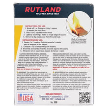 Load image into Gallery viewer, Rutland 50B Safe Lite Fire Starter Squares, 144 Squares
