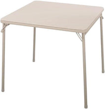 Load image into Gallery viewer, Cosco Square Folding Table 34&quot; Sand Steel Frame, Vinyl
