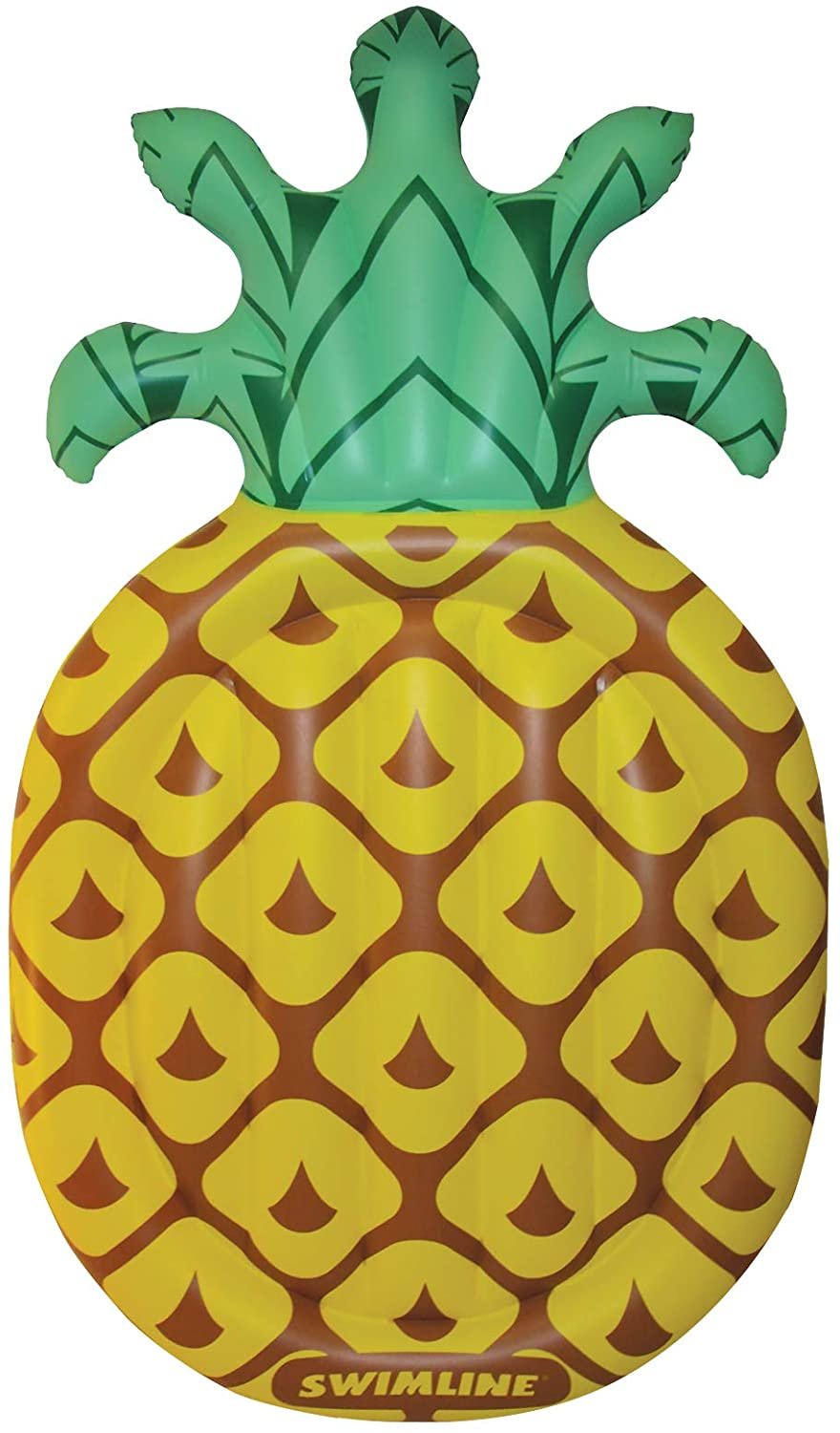 Swimline Pineapple Jumbo Floating Pool Island Yellow/Green 88x50''