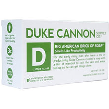 Load image into Gallery viewer, Duke Cannon Men&#39;s Bar Soap - 10oz. Big American Brick Of Soap - Smells Like Productivity (2 Pack)
