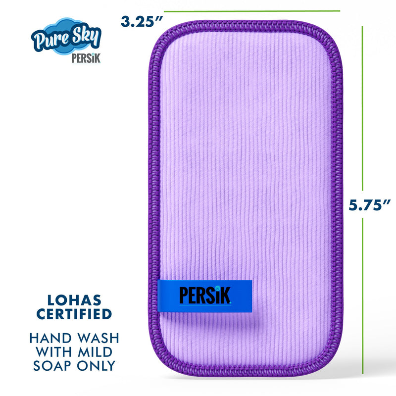 Pure-Sky Ultra Microfiber Eyeglass Cleaner Cloth – Streak Free Leaves no Wiping Marks, smudges, fingerprints - for Lenses, Screens, Cellphone, Tablets