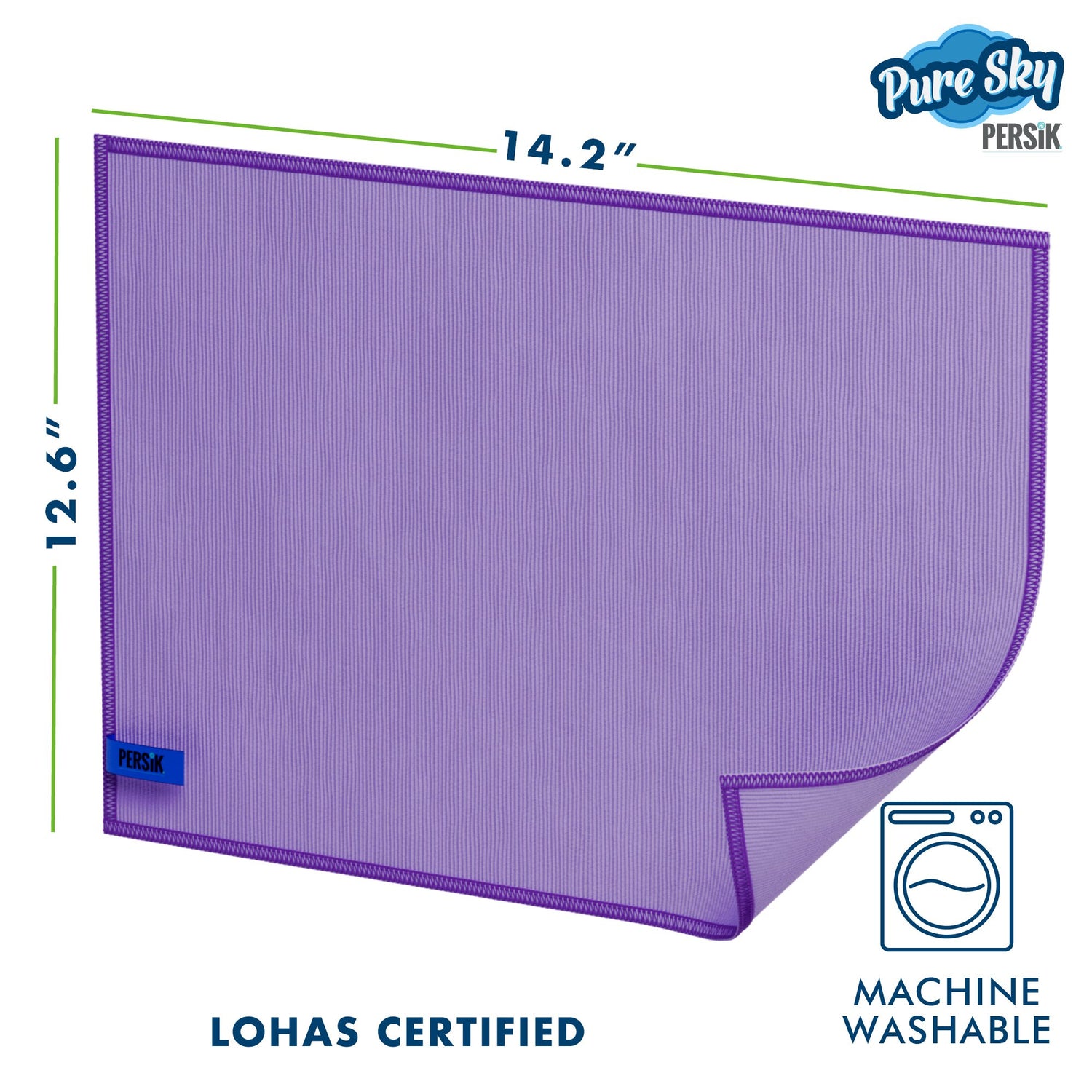 Pure-Sky Ultra-Microfiber Cleaning Cloth - Includes Window &amp; Glass Towel Streak Free + Dusting  Glove +  Sponge
