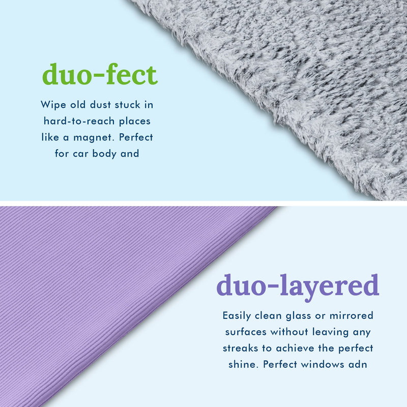 Pure-Sky 4-Piece Microfiber Towels for Cars Cleaning Kit – Includes, Interior, Body & Windows Towel