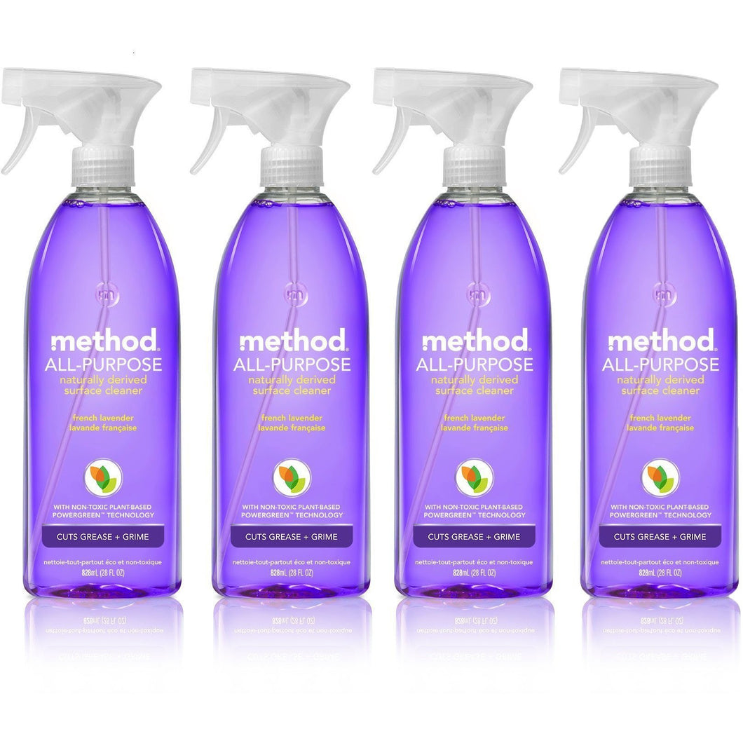 Method All Purpose Natural Surface Cleaning Spray - 28 oz - French Lavender - 4 pk